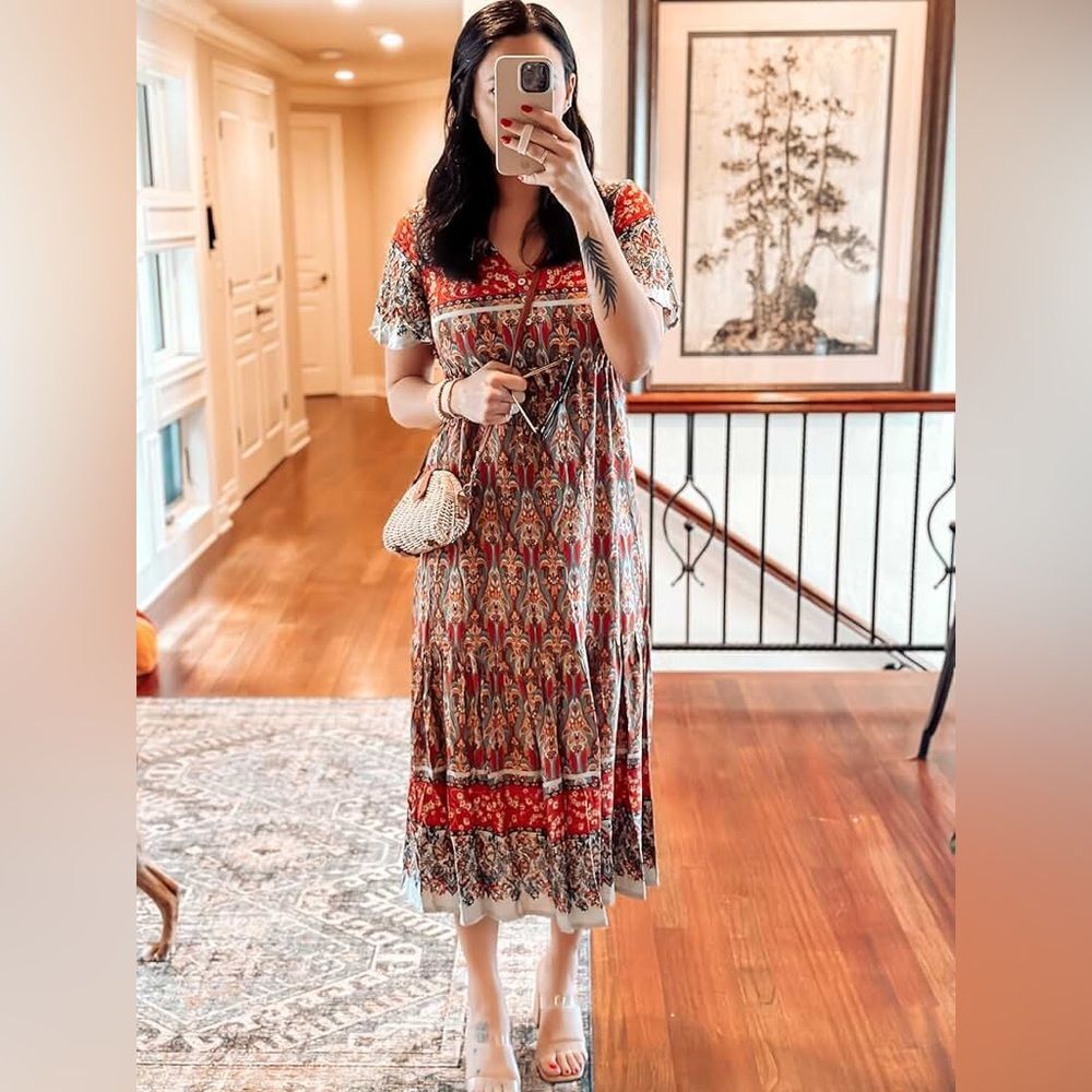 NWT Zeagoo Women’s Boho Maxi Dress Size SM #187